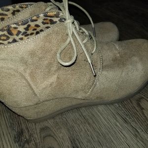 Wedge booties